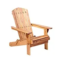 plant theatre - fauteuil du jardin adirondack - chaise extérieur, bois dur d'acacia, chaise pliante pour pelouse, foyer et terrasse﻿, excellente qualité