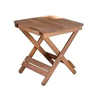 plant theatre table basse pliante adirondack - table d'appoint pour jardin ou balcon en bois d’acacia