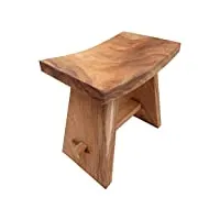 design tabouret finca | en bois, marron | chaise en bois de teck