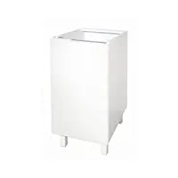 berlioz creations cp4bb meuble bas de cuisine avec 1 porte blanc haute brillance 40 x 52 x 83 cm, fabrication 100% française