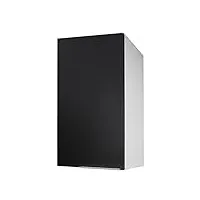 berlioz creations cp3hnm meuble haut de cuisine avec 1 porte noir super mat 30 x 34 x 70 cm, fabrication 100% française