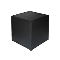 kaikoon pouf cubique b1 ignifuge, noir, 43 x 43 x 51 cm.