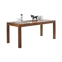 finebuy table à manger bois massif table de cuisine design sheesham 120 x 60 cm | table de salle à manger style maison de campagne table en bois meubles en bois naturel salle à manger meubles