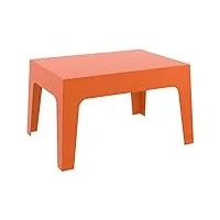 alterego table basse 'marto' orange en matière plastique