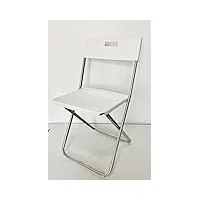 ikea gunde chaise pliante blanc