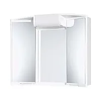 jokey armoire à glace angy - largeur 59 cm – blanc – avec éclairage - blanc – miroir de salle de bain