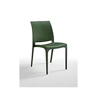 bica volga chaise monobloc en plastique - vert citron
