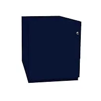 bisley caisson à roulettes note avec poignée, 3 tiroirs universels, métal, 639 bleu oxford, 56,5 x 42 x 49,5 cm