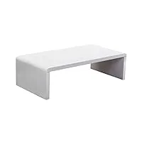 beliani table basse - table d'appoint - meuble tv - blanc - milwaukee