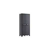curver | armoire haute moby - epack, anthracite, 182 * 80 * 44 cm