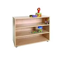 mobeduc 600201hp18 pour enfants-meuble sous/étagère bois hêtre 76,5 x 90 x 40 cm