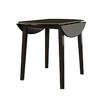 ashley furniture signature design - hammis dining room table - drop leaf table - dark brown