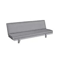 vidaxl canapé-lit gris clair réglable salon salle de séjour sofa mobilier