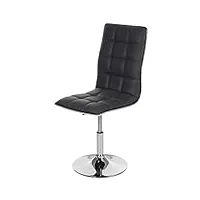 6x chaise de salle à manger hwc-c41, fauteuil, similicuir - gris