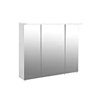 schildmeyer armoire à miroir, weiß, 90 x 16 x 72,3 cm