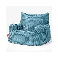 lounge pug, pouf fauteuil design, poire, côtelé mer Égée