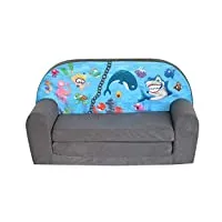 fortisline mini-canapé fille sofa garçon fauteuil enfant motif ocean 2 w386_11