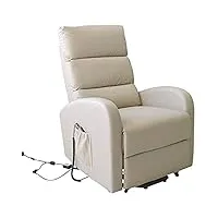 cribel relax master fauteuil, métal simili cuir, similicuir corde, 71x93,5x78 cm