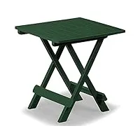 table pliante adige - table d'appoint - table de camping - table de jardin - 45 cm x 43 cm x 50 cm - différentscoloris vert