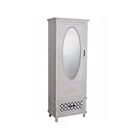 vintage armoire shabby chic penderie blanc armoire à linge miroir palazzo en exclusivité