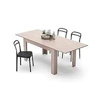 mobili fiver, table extensible cuisine, easy, orme perle, made in italy