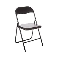 toolland fp168b tolland chaise pliante, noir, dimensions 38 cm x 43 cm x 78 cm