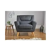 birlea furniture lambeth canapé, tissu, gris, chair