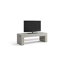 mobili fiver, evolution meuble tv, mélaminé béton 112 x 40 x 36 cm
