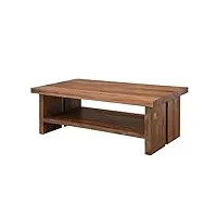 table basse 130x70cm - bois massif de palissandre laqué (noble unique) - sydney #121