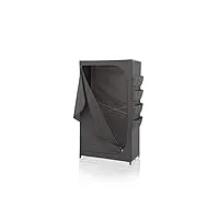 leifheit 80001 flex armoire penderie tissu noir 160 x 50 x 90 cm