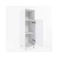 vicco meuble de rangement de salle de bain fynn, blanc, 30 x 95 cm
