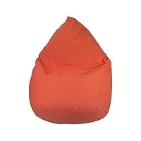heunec – 671089 – pouf microfibre 120 l, orange