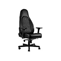 noblechairs icon chaise de gaming - chaise de bureau - cuir synthétique pu - noir