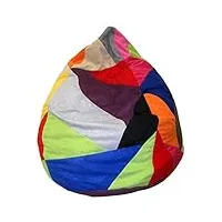 heunec – 670891 – pouf patchwork 120 l multicolore