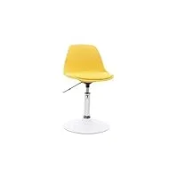 miliboo chaise de bureau design enfant jaune steevy