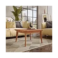 krok wood table basse paris bois de massif (hêtre, 75 x 50 x 45 cm)