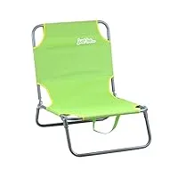 just be...… - accessoire de plage - chaise de plage pliable - légère & portable - idéale jardin et plage - verte