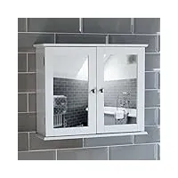 bath vida priano armoire miroir de salle de bain 2 portes