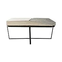 kare patches table basse, aluminium, coloré, 102 x 103 x 38 cm