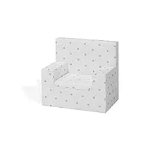 interbaby fauteuil coton modèle amorosos gris 46 x 35 x 43 cm