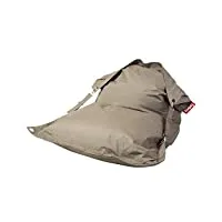 fatboy buggle-up outdoor beanbag | le pouf fatboy polyvalenti banquette et pouf en un | 180 x 140 cm | polyester i résistant aux uv, à l'eau et aux salissures i taupe