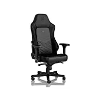 noblechairs hero chaise de gaming - chaise de bureau - cuir véritable - noir