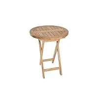 la casa di caesar teck bistro riva table ronde teck table pliante meubles de jardin teck table de salon de jardin