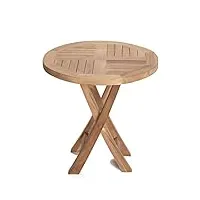 la casa di caesar teck table d'appoint riva ronde teck table pliante meubles de jardin teck table de salon de jardin
