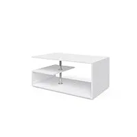 vicco table basse guillermo, blanc, 91 x 41 cm