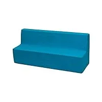 velinda canapé, sofa, lit, meubles chambre d'enfant, jeu confort repos (couleur: bleu)