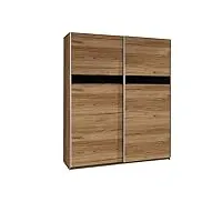 meublo armoire, penderie avec 2 portes coulissantes (l x h x p): 175x211x60 polly2