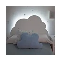 bainba tête de lit enfant nuage avec lumière - 90 cm