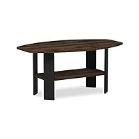 furinno simple design tables basses, bois, taille unique, composite, columbia noyer/noir, one size