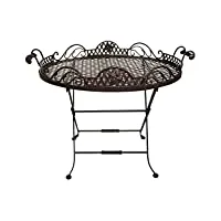 aubaho butlers tray table salon de jardin d'appoint fer style antique desserte plateau